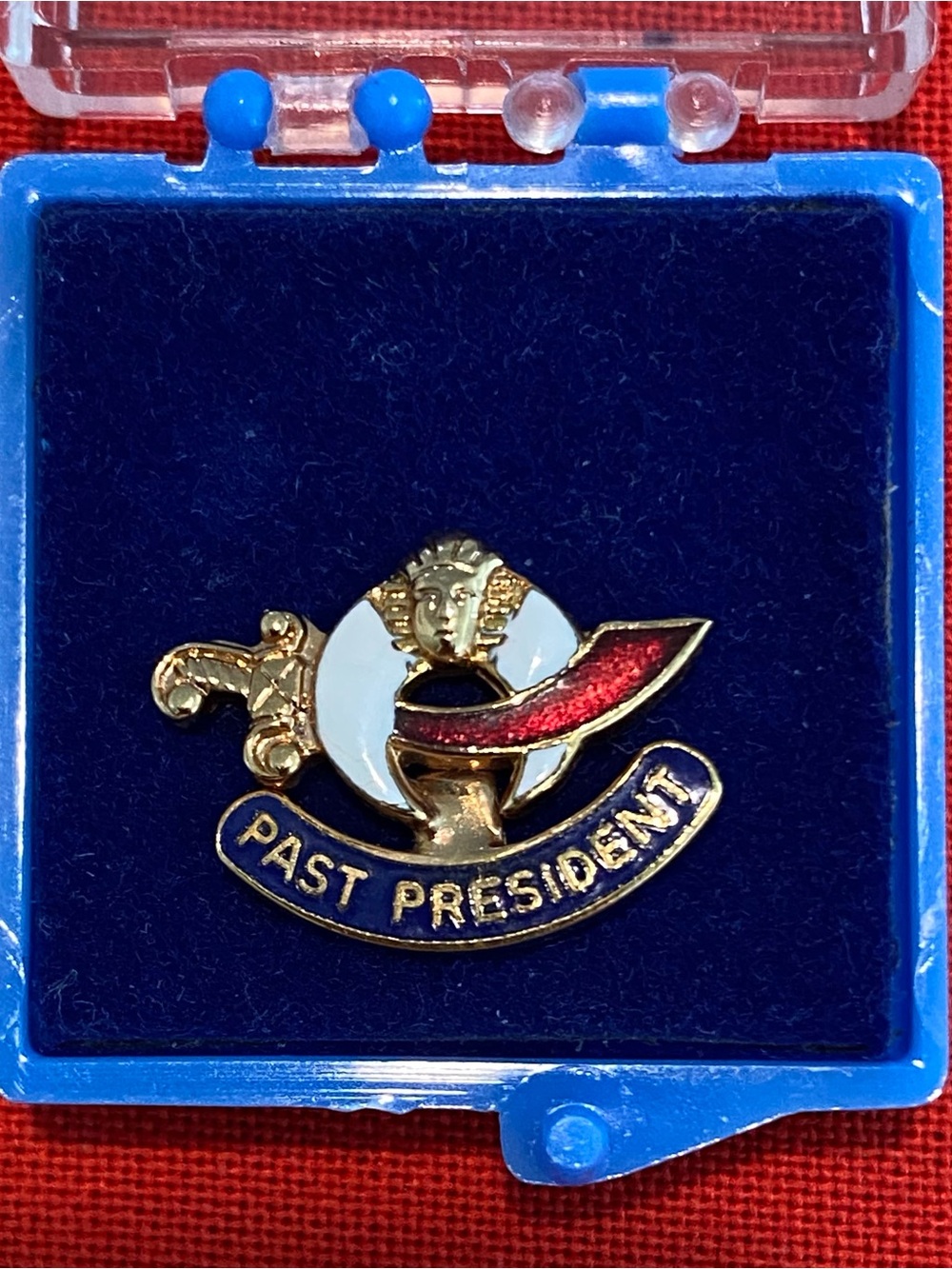 Masonic Pin of a Former President: Mason with Sphinx